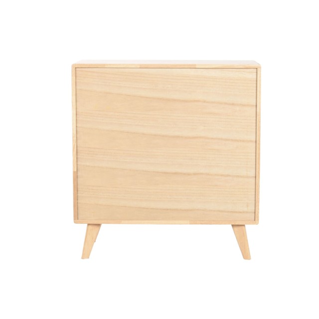 Sideboard Home ESPRIT Natural Metal Rattan Rubber wood 73,5 x 35 x 78