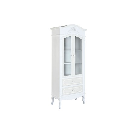 Displayständer Home ESPRIT Weiß Holz Kristall 76 x 39 x 193 cm