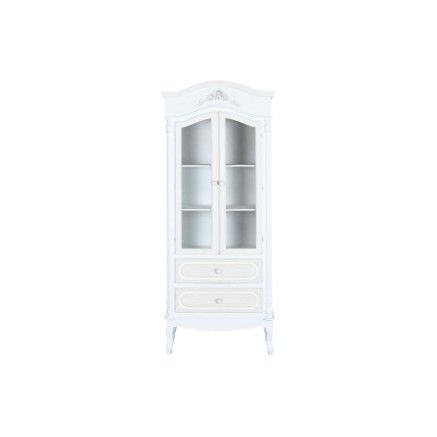 Vitrina Home ESPRIT Blanco Madera Cristal 76 x 39 x 193 cm 2