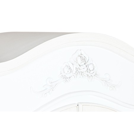 Stand Espositore Home ESPRIT Bianco Legno Cristallo 76 x 39 x 193 cm