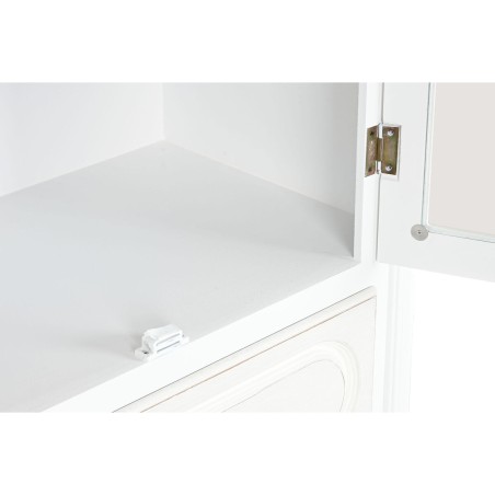 Stand Espositore Home ESPRIT Bianco Legno Cristallo 76 x 39 x 193 cm