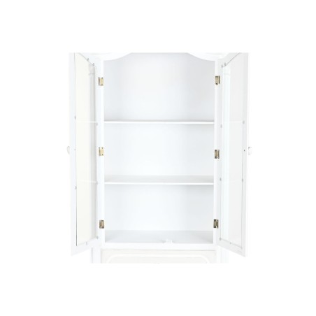 Stand Espositore Home ESPRIT Bianco Legno Cristallo 76 x 39 x 193 cm