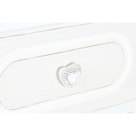 Cassettiera Home ESPRIT Bianco Beige Romantico 80 x 42 x 105 cm
