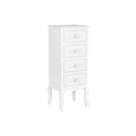 Cajonera Home ESPRIT Blanco Romántico 40 x 36 x 100 cm