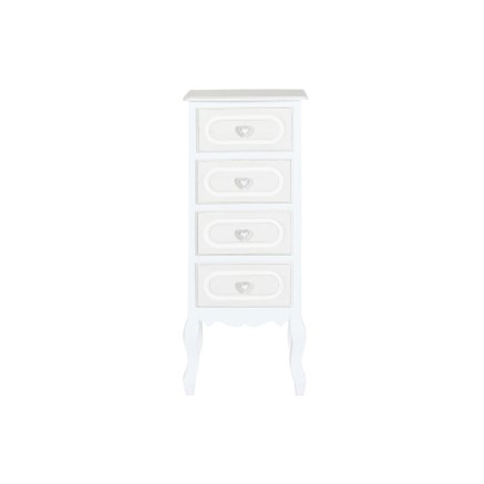 Cassettiera Home ESPRIT Bianco Romantico 40 x 36 x 100 cm 2