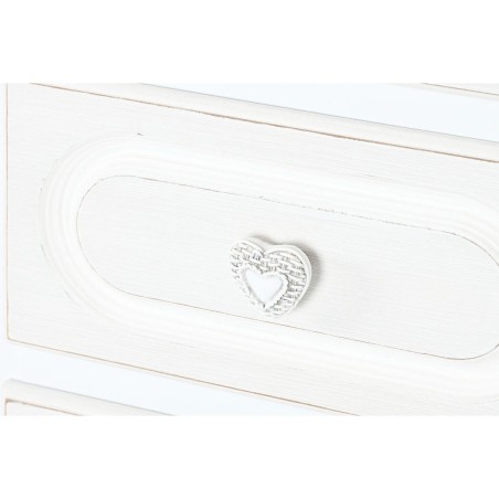 Schubladenschrank Home ESPRIT Weiß Romantisch 40 x 36 x 100 cm
