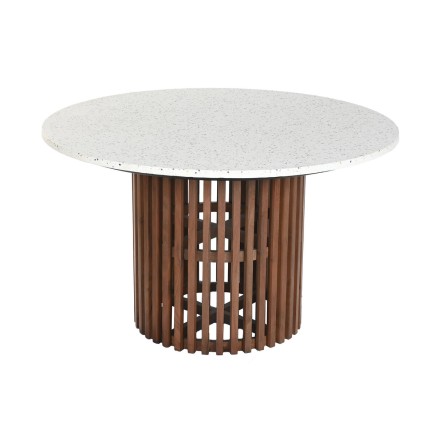 Tavolo da Pranzo Home ESPRIT Legno di acacia Terrazzo 130 x 130 x 76 c