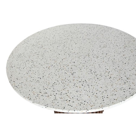 Mesa de Comedor Home ESPRIT Madera de acacia Terrazo 130 x 130 x 76 cm