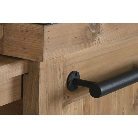 Mobile da cucina Home ESPRIT Nero Naturale 120 x 75 x 90 cm