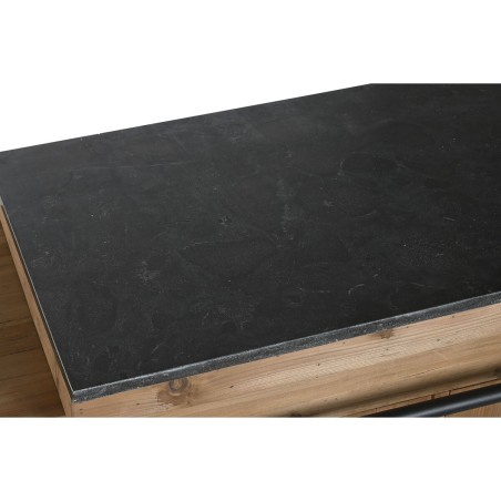 Mobile da cucina Home ESPRIT Nero Naturale 120 x 75 x 90 cm