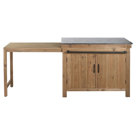 Mobile da cucina Home ESPRIT Nero Naturale 120 x 75 x 90 cm