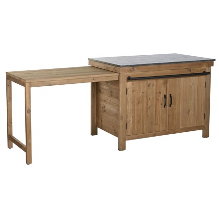 Mobile da cucina Home ESPRIT Nero Naturale 120 x 75 x 90 cm