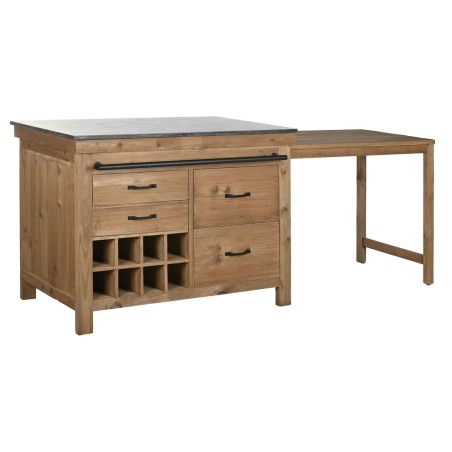 Mobile da cucina Home ESPRIT Nero Naturale 120 x 75 x 90 cm