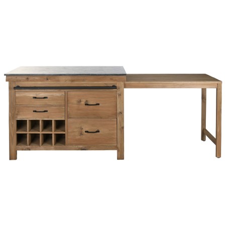 Mobile da cucina Home ESPRIT Nero Naturale 120 x 75 x 90 cm