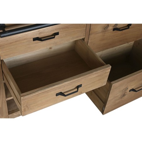 Mobile da cucina Home ESPRIT Nero Naturale 120 x 75 x 90 cm