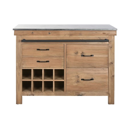 Mobile da cucina Home ESPRIT Nero Naturale 120 x 75 x 90 cm