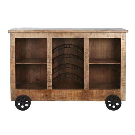 Barmöbel Home ESPRIT Schwarz natürlich 145 x 53 x 100 cm 2