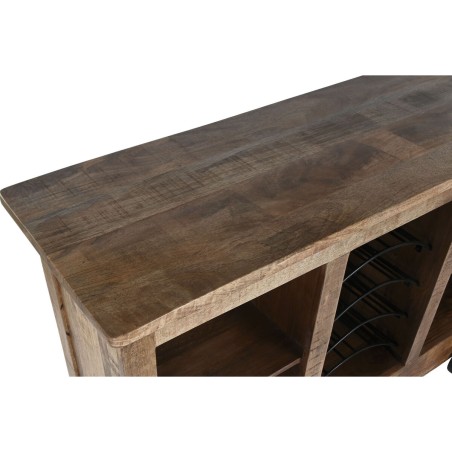 Mueble bar Home ESPRIT Negro Natural 145 x 53 x 100 cm