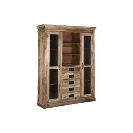 Stand Espositore Home ESPRIT Marrone Cristallo Legno di mango 165 x 45