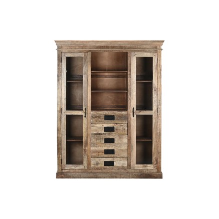 Présentoir Home ESPRIT Marron Verre Bois de manguier 165 x 45 x 210 c 2