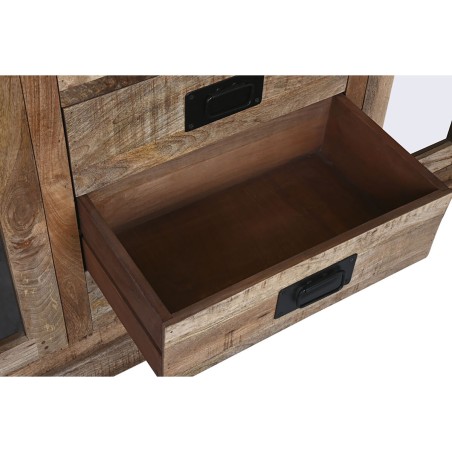 Stand Espositore Home ESPRIT Marrone Cristallo Legno di mango 165 x 45
