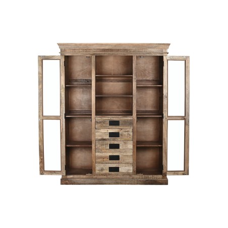 Vitrina Home ESPRIT Marrón Cristal Madera de mango 165 x 45 x 210 cm
