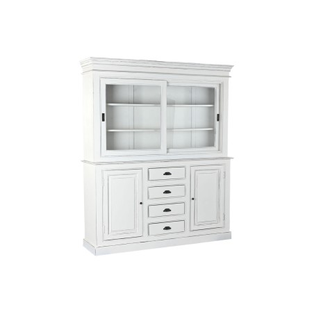 Display Stand Home ESPRIT White Crystal Mango wood 170 x 45 x 200 cm
