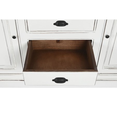 Display Stand Home ESPRIT White Crystal Mango wood 170 x 45 x 200 cm