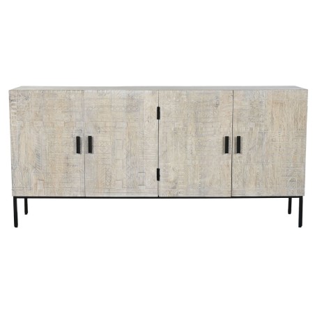Aparador Home ESPRIT Blanco Metal Madera de mango 180 x 40 x 85 cm