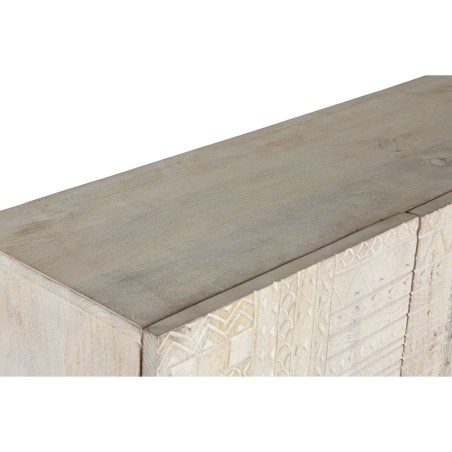 Armario Home ESPRIT Blanco Negro Metal Madera de mango 180 x 40 x 160