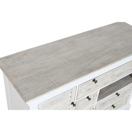 Cassettiera Home ESPRIT Bianco Consumato 115 x 40 x 80 cm