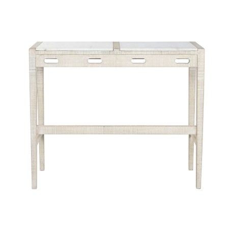 Tisch-Set mit Stühlen Home ESPRIT Weiß natürlich 112 x 40 x 96 cm