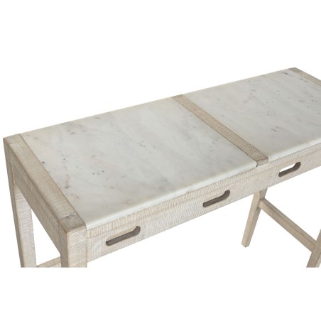 Conjunto de Mesa con Sillas Home ESPRIT Blanco Natural 112 x 40 x 96 c