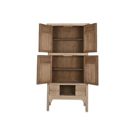 Cupboard Home ESPRIT Natural Elm wood 92 x 42 x 189 cm 2