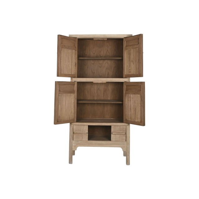 Cupboard Home ESPRIT Natural Elm wood 92 x 42 x 189 cm
