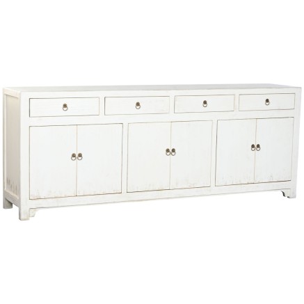Anrichte Home ESPRIT Weiß Ulmenholz 220 x 42 x 85 cm