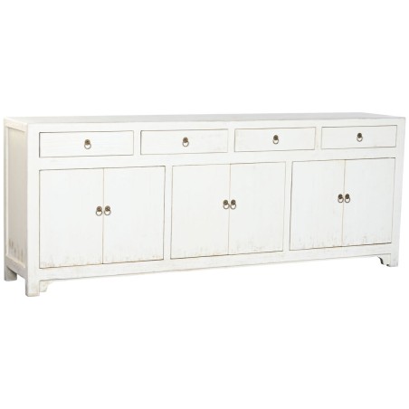 Aparador Home ESPRIT Blanco Madera de olmo 220 x 42 x 85 cm