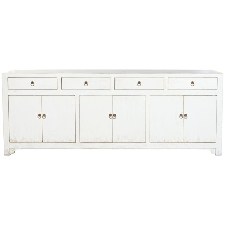 Aparador Home ESPRIT Blanco Madera de olmo 220 x 42 x 85 cm