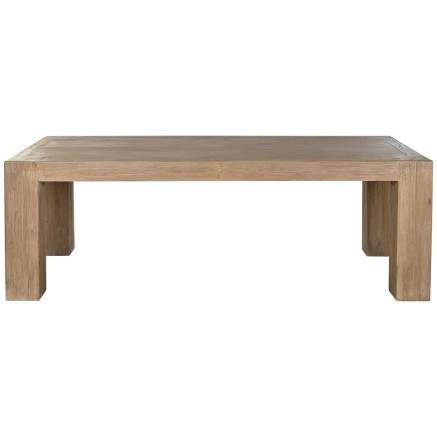 Mesa de Comedor Home ESPRIT Natural Madera de olmo 220 x 100 x 76 cm 2