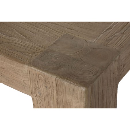 Dining Table Home ESPRIT Natural Elm wood 220 x 100 x 76 cm