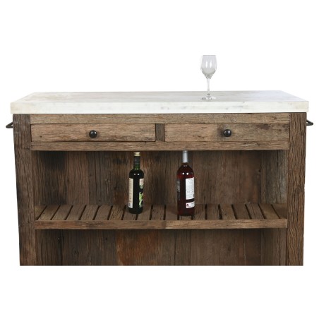 Mobile da cucina Home ESPRIT Bianco Naturale 120 x 60 x 97 cm 131 x 61