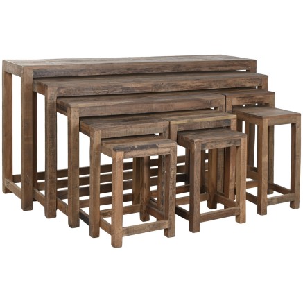 Set di tavoli Home ESPRIT 160 x 40 x 82 cm