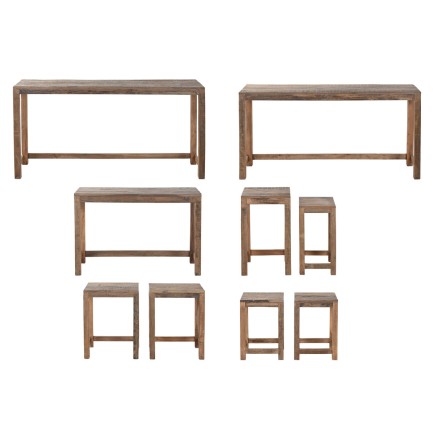 Set di tavoli Home ESPRIT 160 x 40 x 82 cm 2