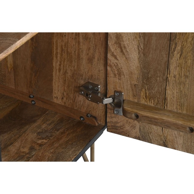 Credenza Home ESPRIT Nero Dorato Metallo Legno di mango 81 x 45 x 75 c