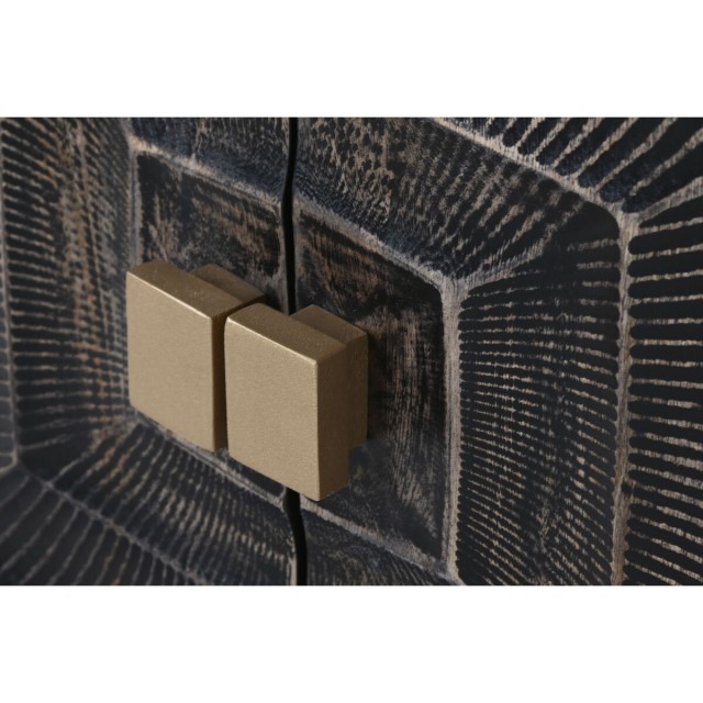 Credenza Home ESPRIT Nero Dorato Metallo Legno di mango 81 x 45 x 75 c