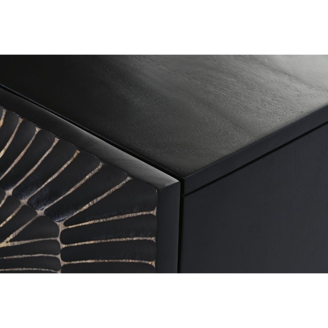 Credenza Home ESPRIT Nero Dorato Metallo Legno di mango 81 x 45 x 75 c