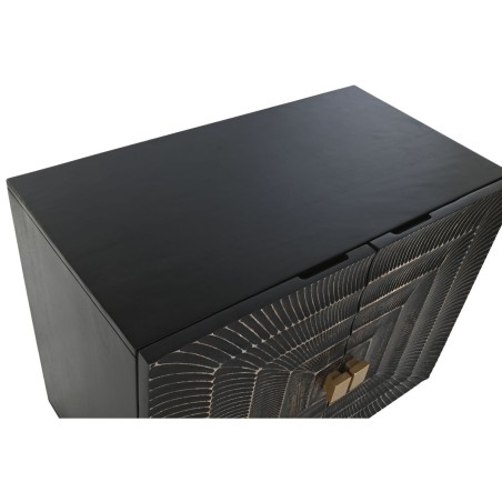 Credenza Home ESPRIT Nero Dorato Metallo Legno di mango 81 x 45 x 75 c