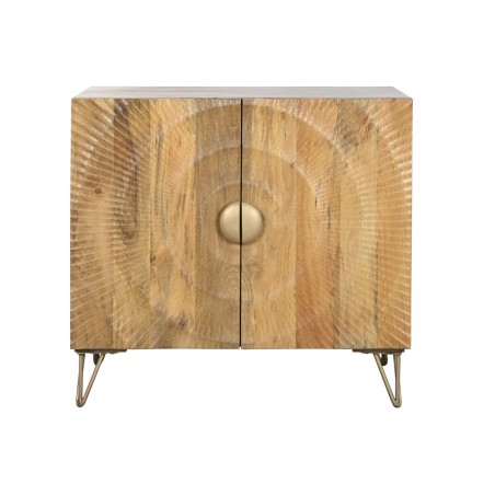Aparador Home ESPRIT Dorado Natural Metal Madera de mango 81 x 45 x 75