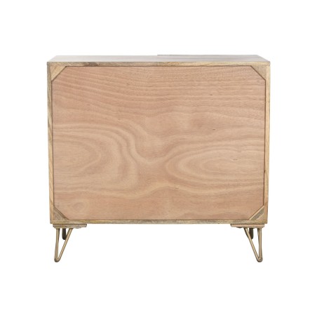 Buffet Home ESPRIT Doré Naturel Métal Bois de manguier 81 x 45 x 75