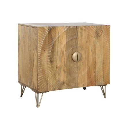Buffet Home ESPRIT Doré Naturel Métal Bois de manguier 81 x 45 x 75